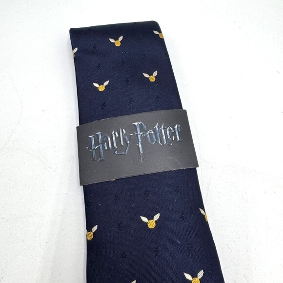 Warner Bros Harry Potter Golden Snitch Dot Tie Quidditch New blue gold